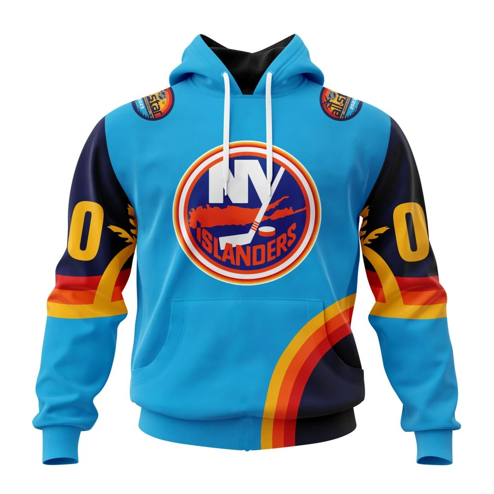 New York Islanders Special All-Star Game Design With Atlantic Ocean All Over Print Hoodie Style 50899