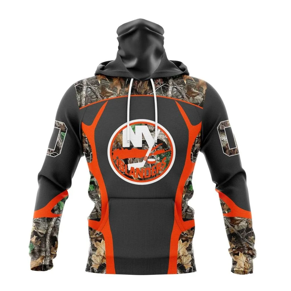 New York Islanders Special Camo Hunting Design All Over Print Hoodie Style 84681