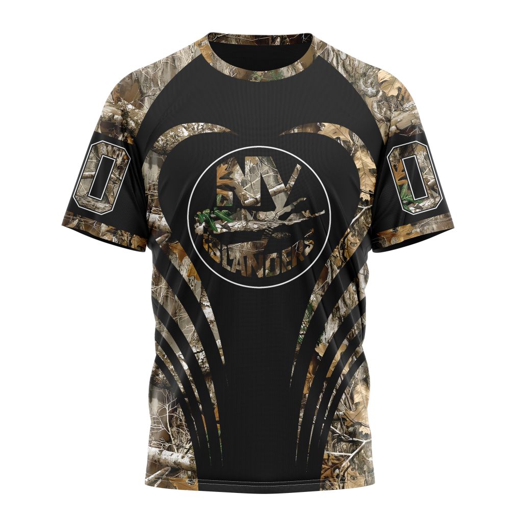 New York Islanders Special Camo Hunting Personalized Name And Number T-Shirt Oregontrailrvpk Shirt