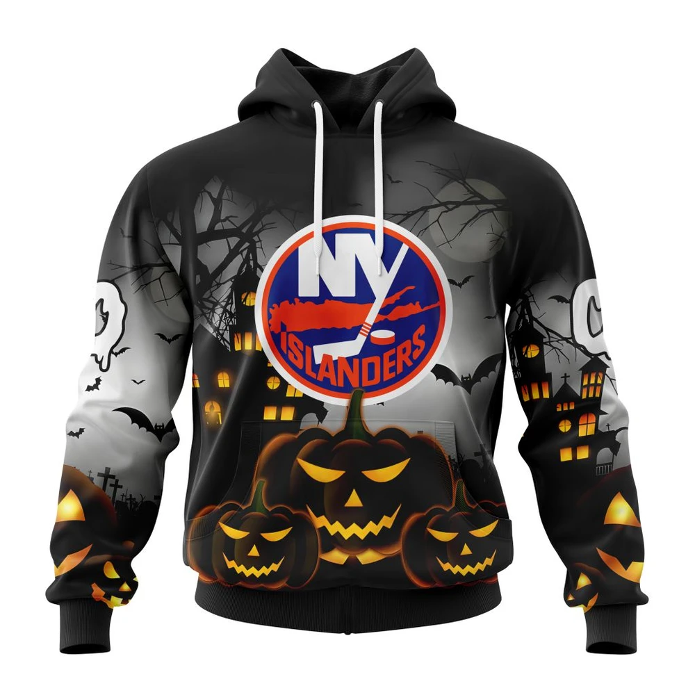 New York Islanders Special Design For Halloween All Over Print Hoodie Style 85102