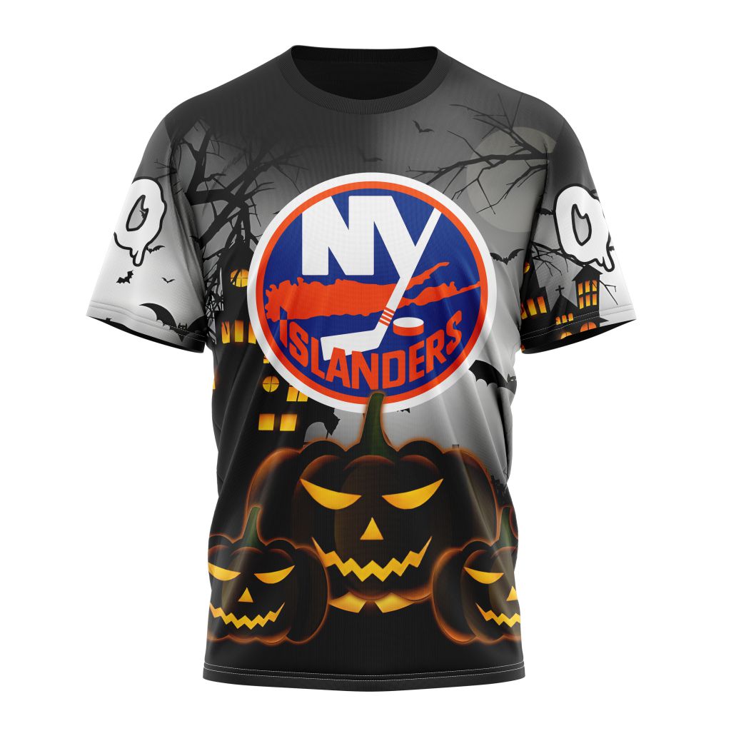 New York Islanders Special Design For Halloween Personalized Name And Number T-Shirt Oregontrailrvpk Shirt