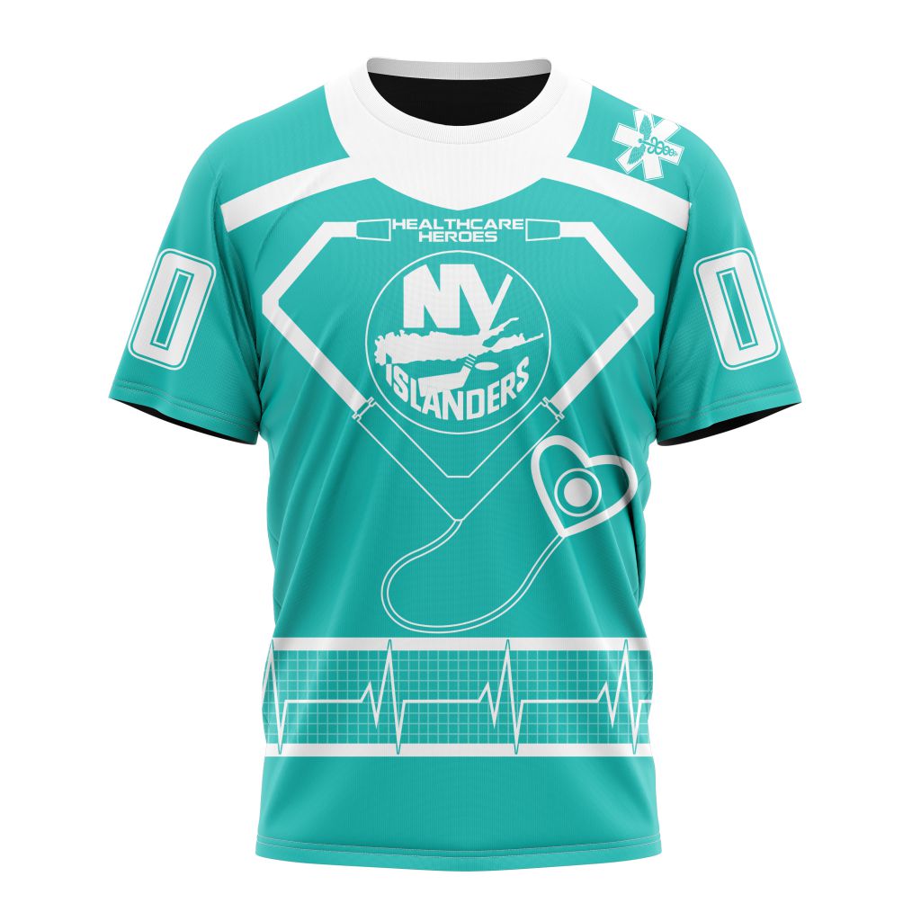 New York Islanders Special Design Honoring Healthcare Heroes Personalized Name And Number T-Shirt Oregontrailrvpk Shirt