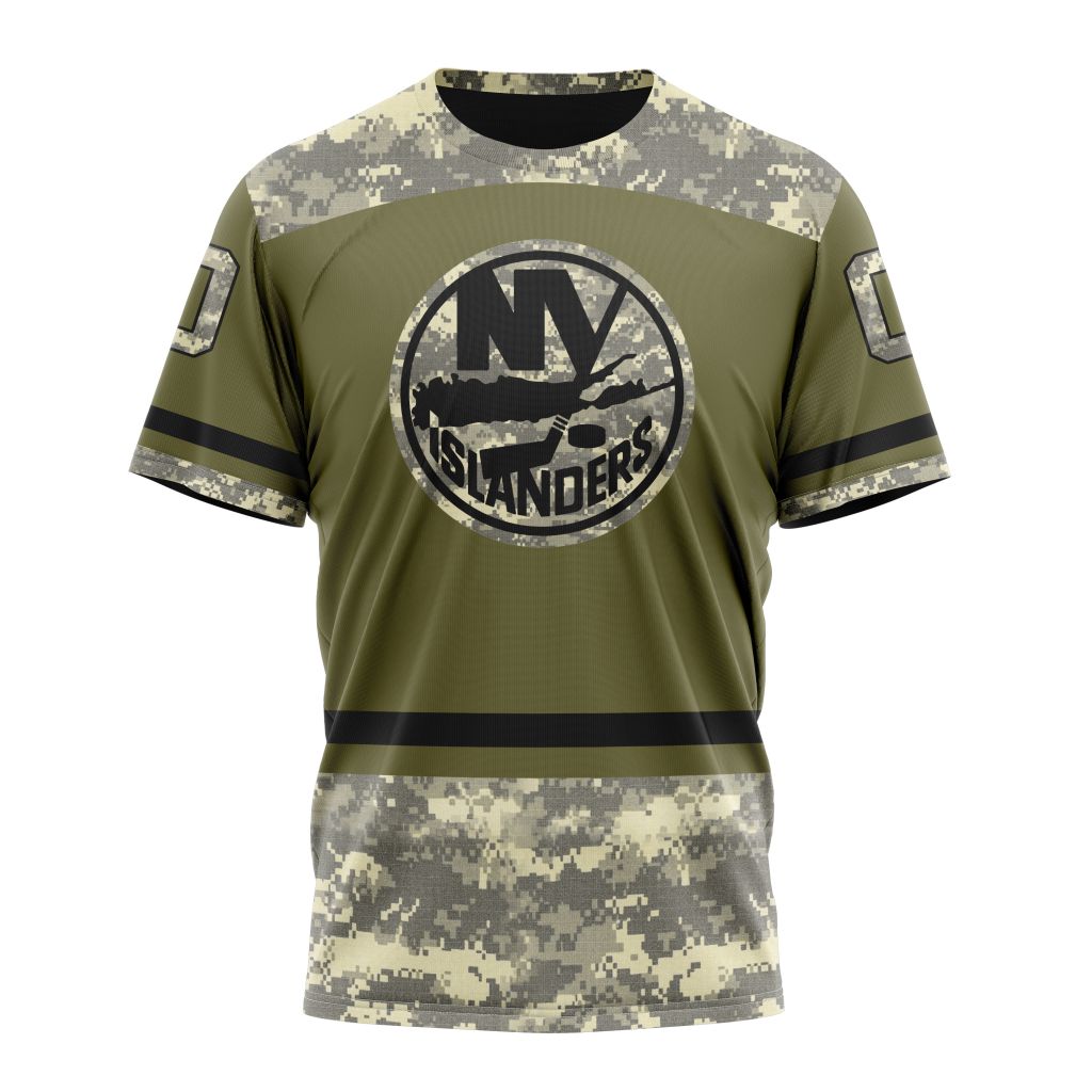 New York Islanders Special Military Appreciation Design 04 Personalized Name And Number T-Shirt Oregontrailrvpk Shirt