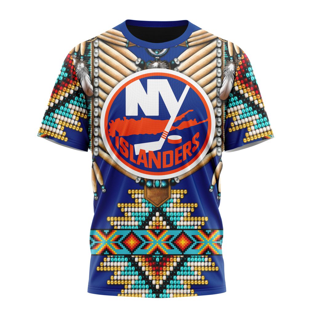 New York Islanders Special Native Costume Design 02 Personalized Name And Number T-Shirt Oregontrailrvpk Shirt