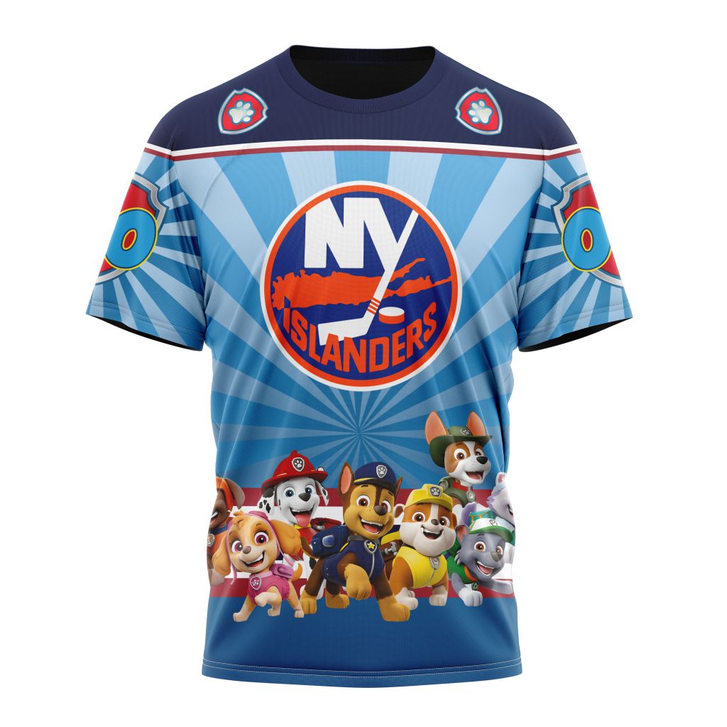 New York Islanders Special Paw Patrol Kits Personalized Name And Number T-Shirt Oregontrailrvpk Shirt