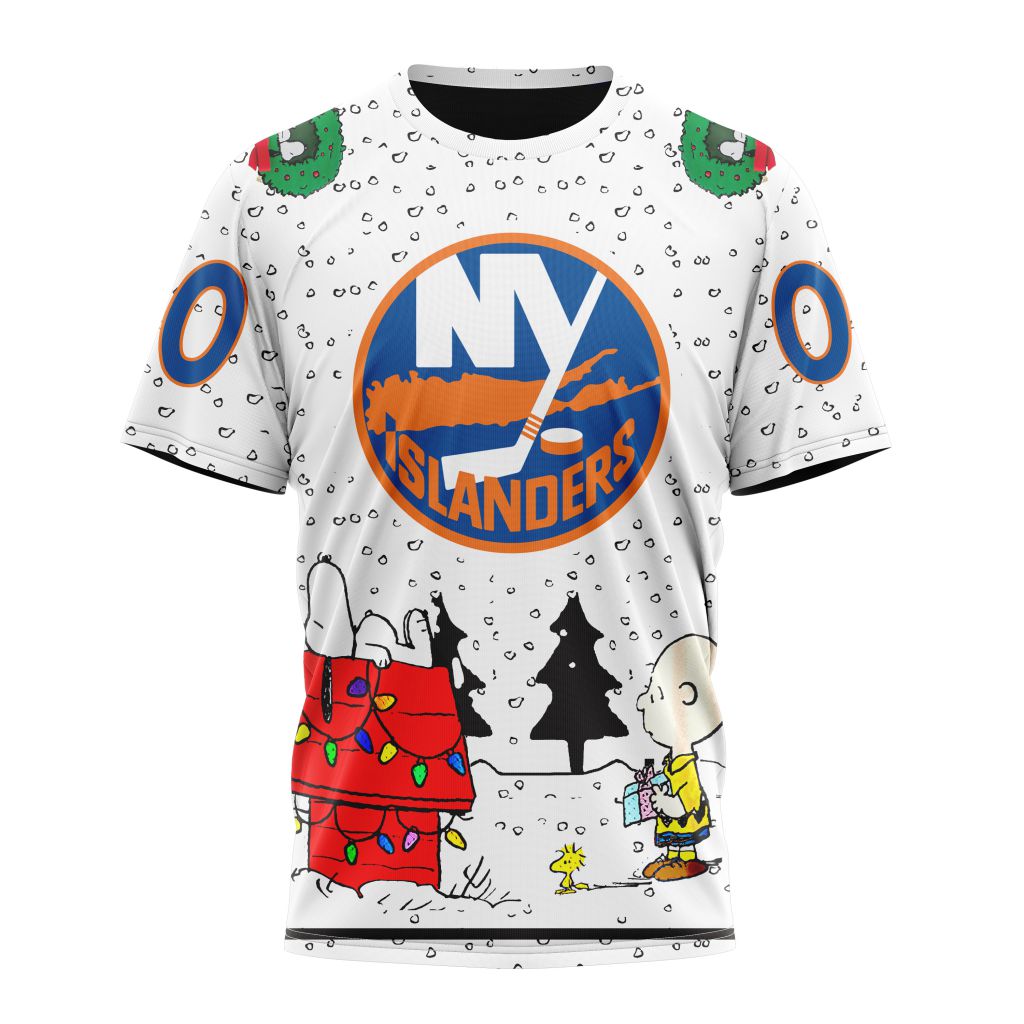 New York Islanders Special Peanuts Design Personalized Name And Number T-Shirt Oregontrailrvpk Shirt