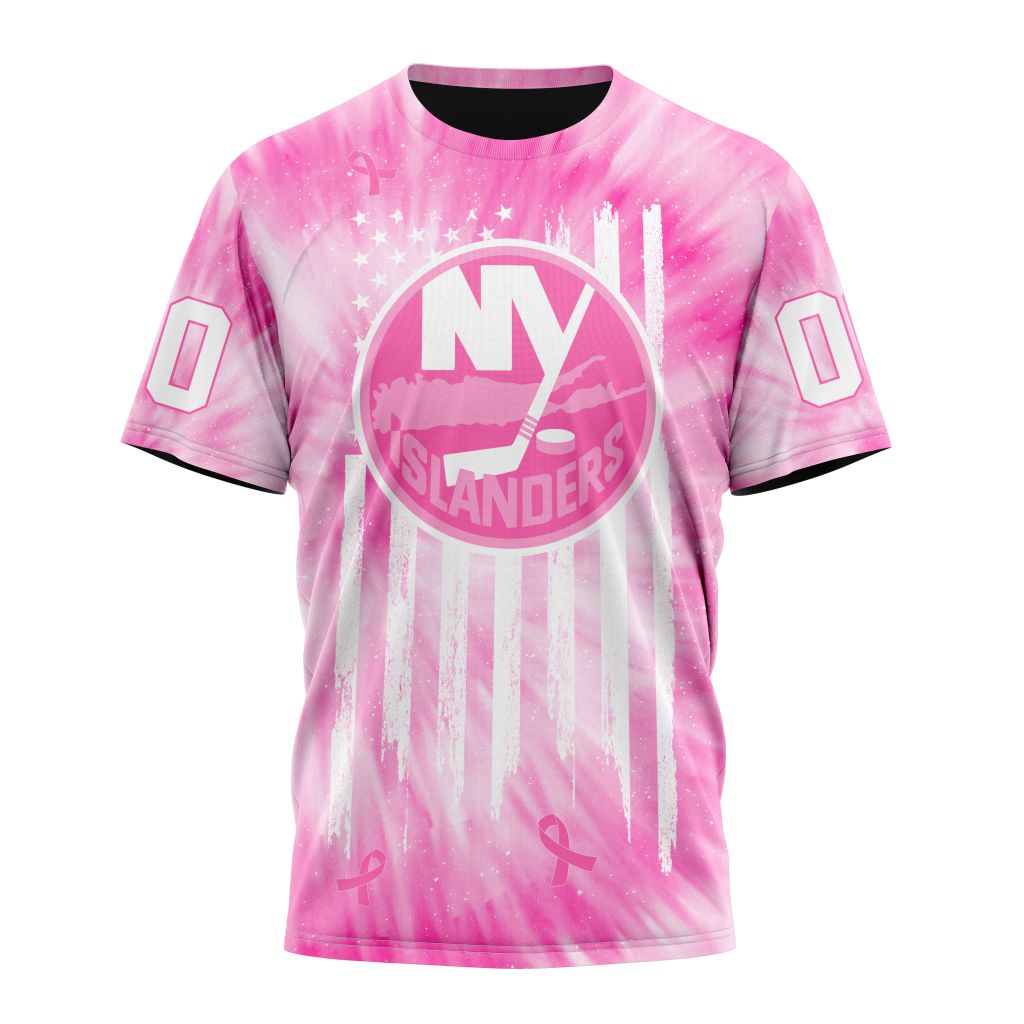 New York Islanders Special Pink Tie-Dye Personalized Name And Number T-Shirt Oregontrailrvpk Shirt