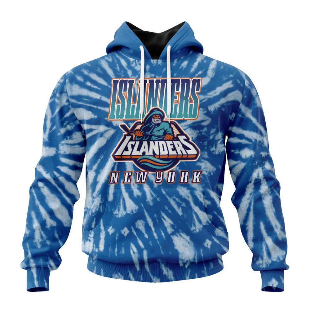 New York Islanders Special Retro Vintage Tie Dye All Over Print Hoodie Style 68931