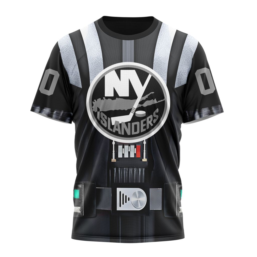 New York Islanders Special Star Wars Darth Vader Design 01 Personalized Name And Number T-Shirt Oregontrailrvpk Shirt