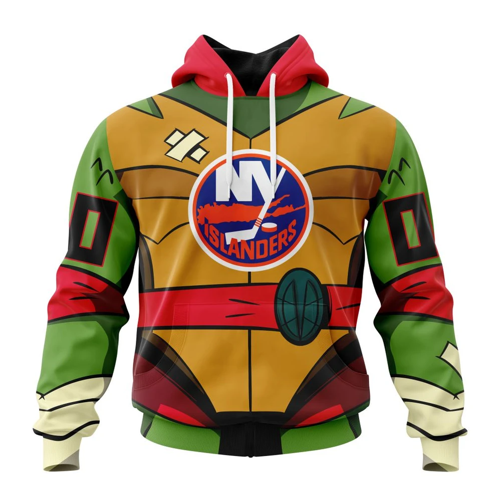 New York Islanders Special Teenage Mutant Ninja Turtles Design All Over Print Hoodie Style 98294