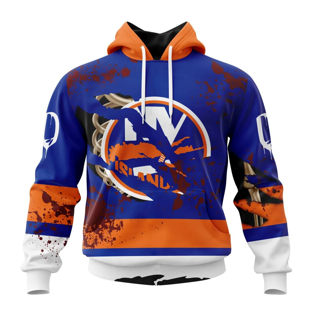 New York Islanders Specialized Design Jersey With Your Ribs For Halloween All Over Print Hoodie Style 63491