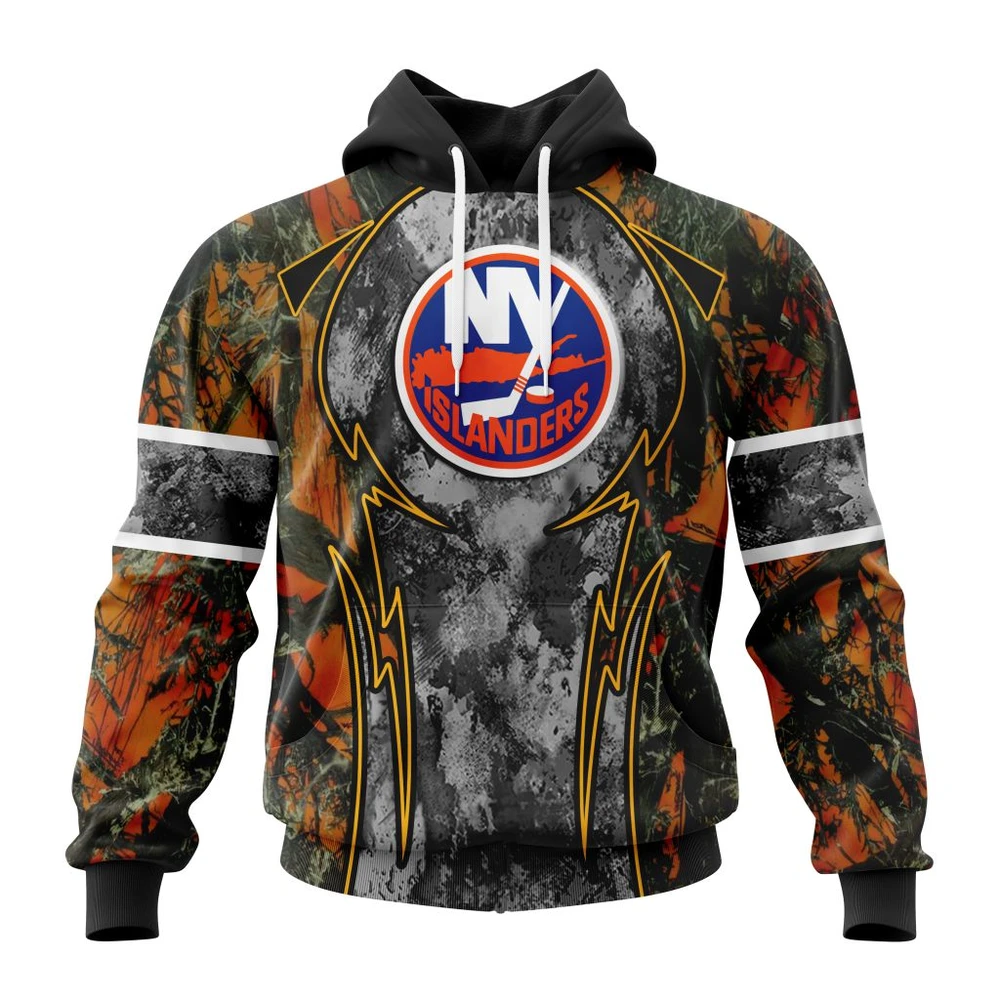 New York Islanders Specialized Design Wih Camo Concepts For Hungting In Forest All Over Print Hoodie Style 56449