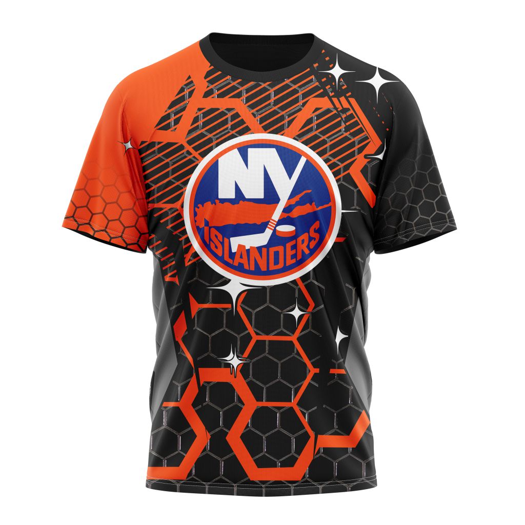 New York Islanders Specialized Design With MotoCross Syle Personalized Name And Number T-Shirt Oregontrailrvpk Shirt