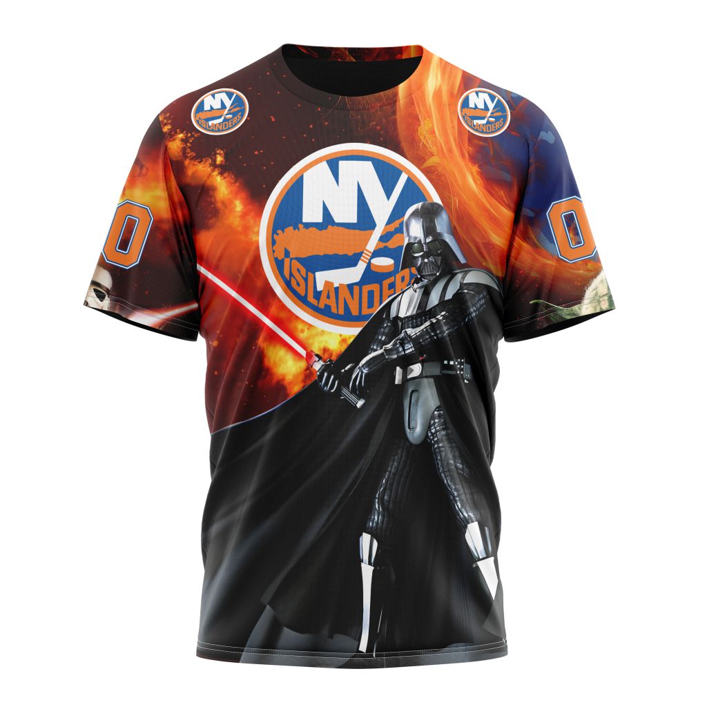 New York Islanders Specialized Design X Star War Personalized Name And Number T-Shirt Oregontrailrvpk Shirt