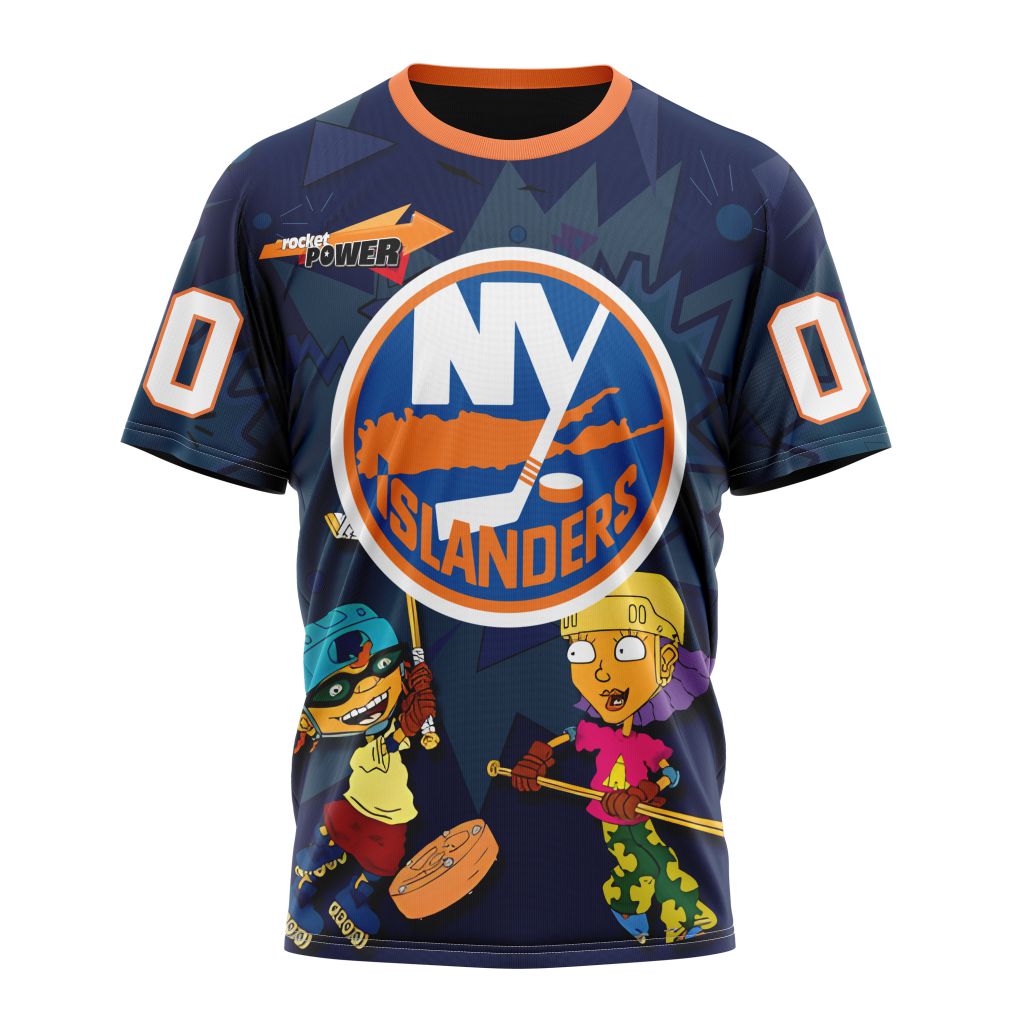 New York Islanders Specialized For Rocket Power Personalized Name And Number T-Shirt Oregontrailrvpk Shirt