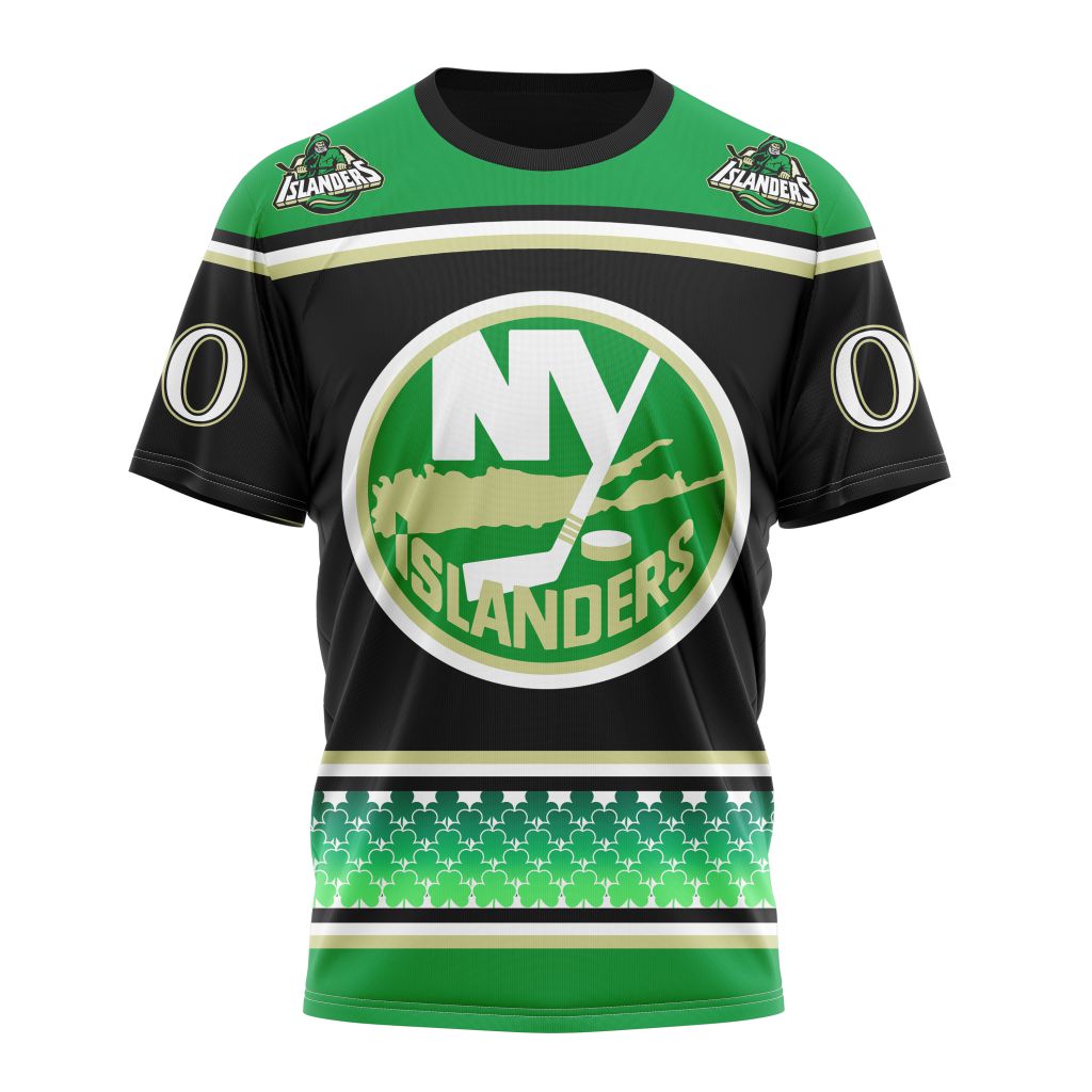 New York Islanders Specialized Hockey Celebrate St Patrick's Day Personalized Name And Number T-Shirt Oregontrailrvpk Shirt