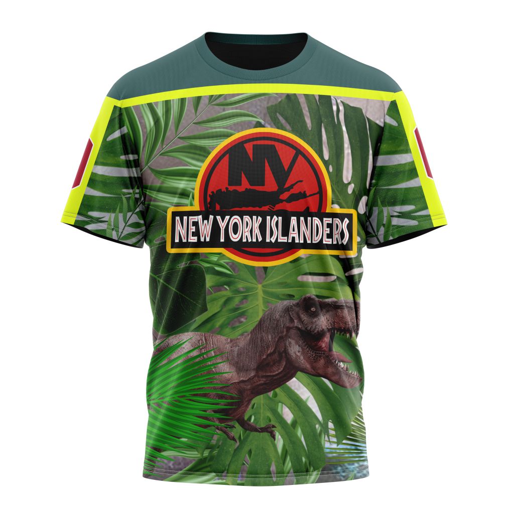 New York Islanders Specialized Jersey Hockey For Jurassic World Personalized Name And Number T-Shirt Oregontrailrvpk Shirt