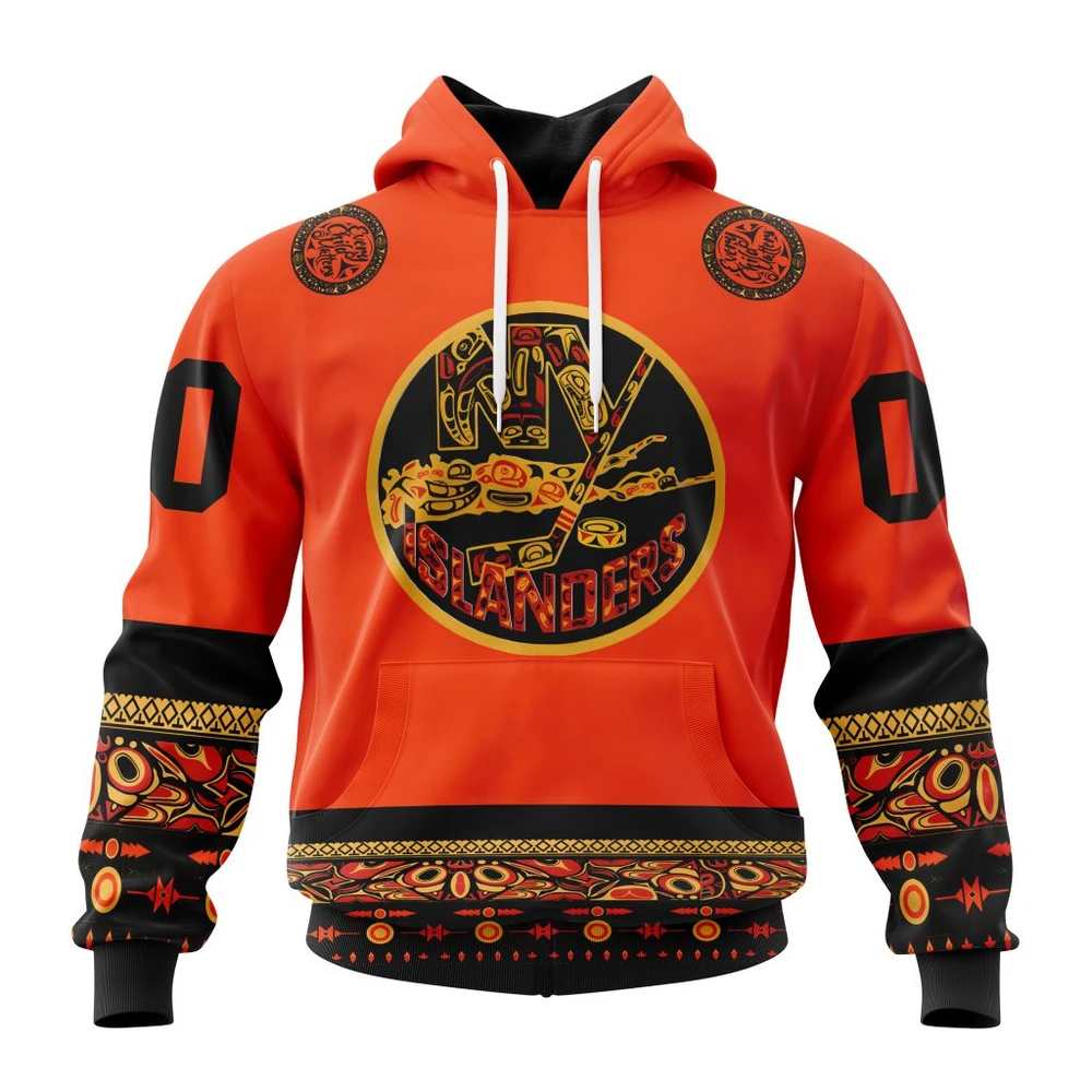 New York Islanders Specialized National Day For Truth And Reconciliation All Over Print Hoodie Style 40213