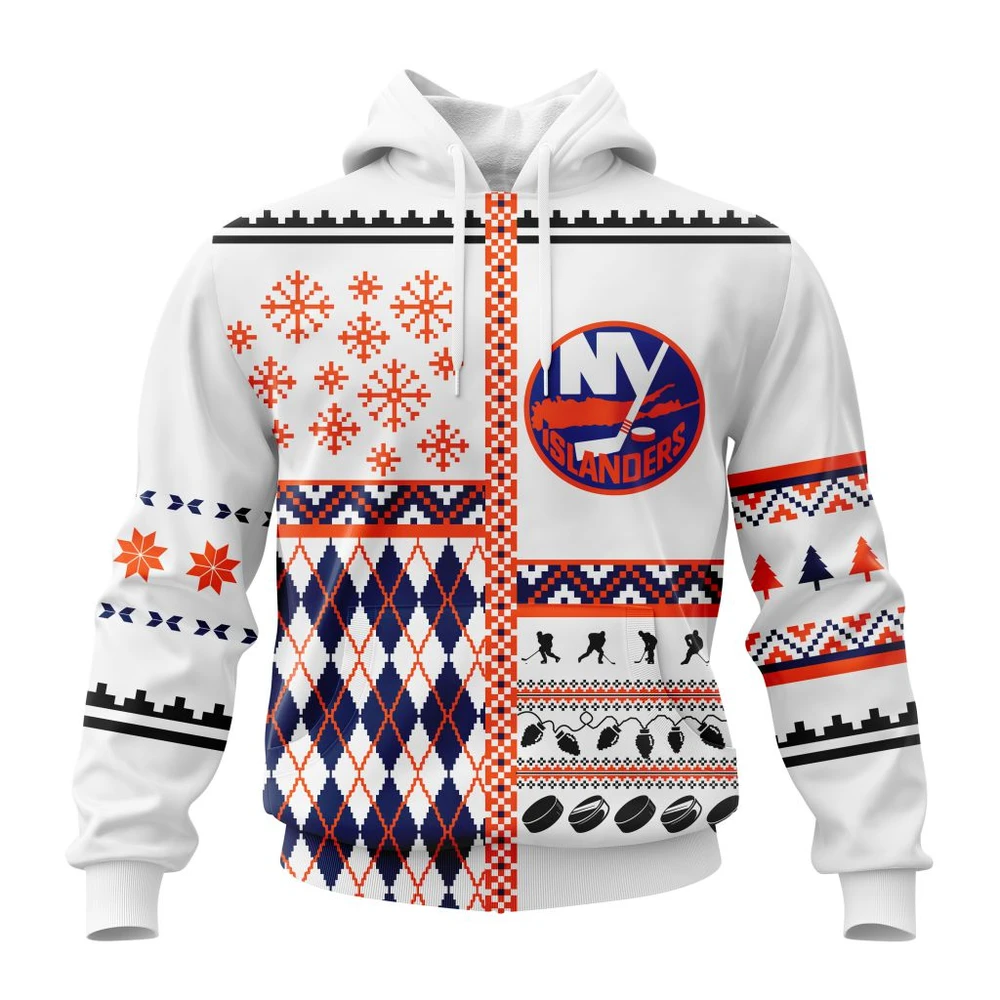 New York Islanders Specialized Unisex Christmas Is Coming All Over Print Hoodie Style 50390