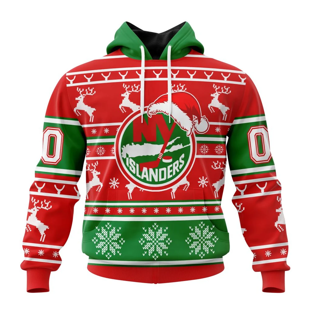 New York Islanders Specialized Unisex Christmas Is Coming All Over Print Hoodie Style 73156