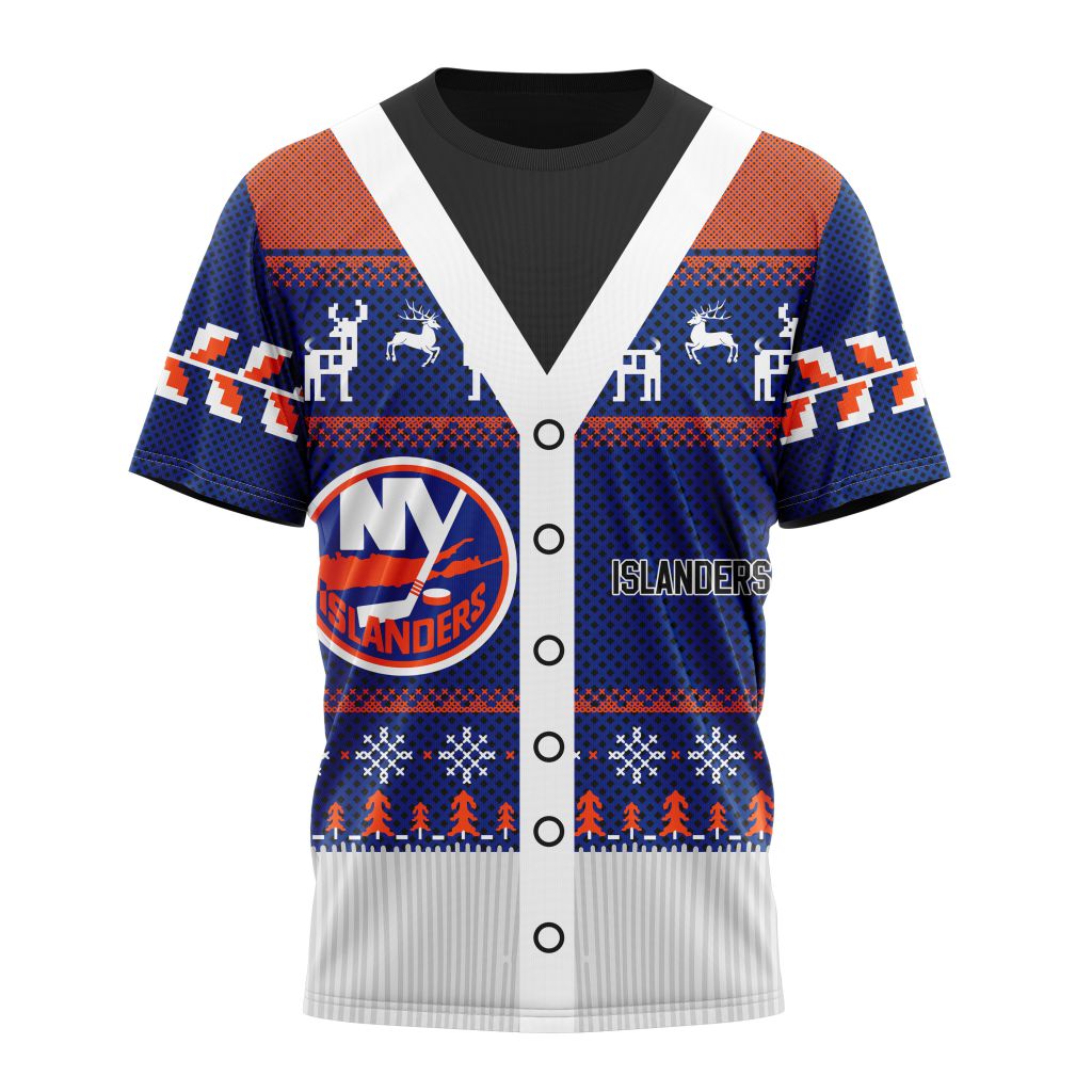 New York Islanders Specialized Unisex Sweater For Chrismas Season Personalized Name And Number T-Shirt Oregontrailrvpk Shirt