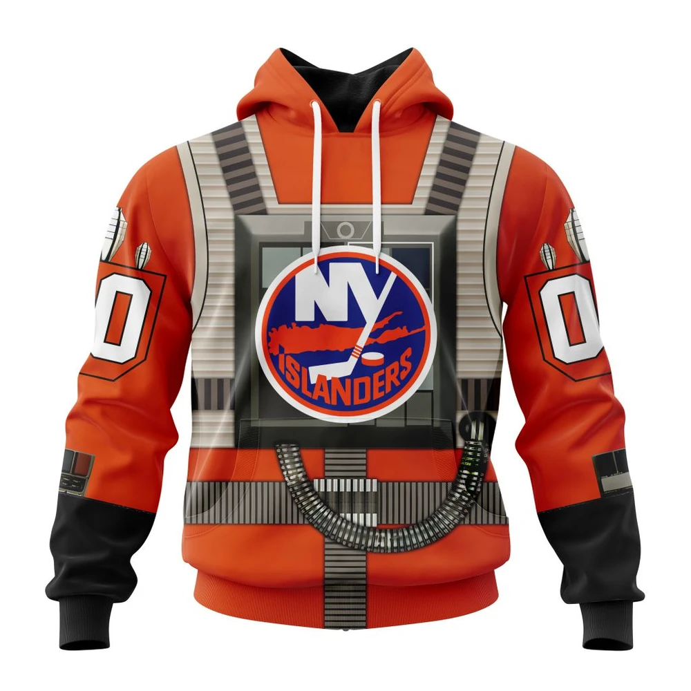 New York Islanders Star Wars Rebel Pilot Design All Over Print Hoodie Style 57469