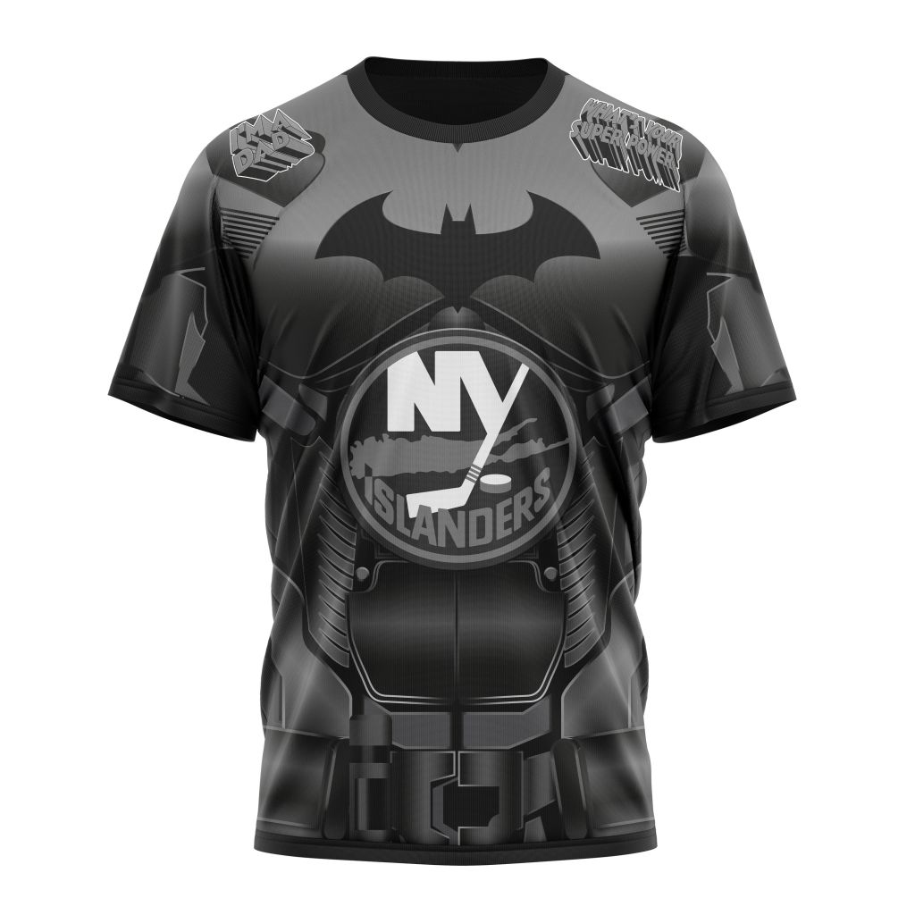 New York Islanders X Batman Specialized Design For Father Day Personalized Name And Number T-Shirt Oregontrailrvpk Shirt