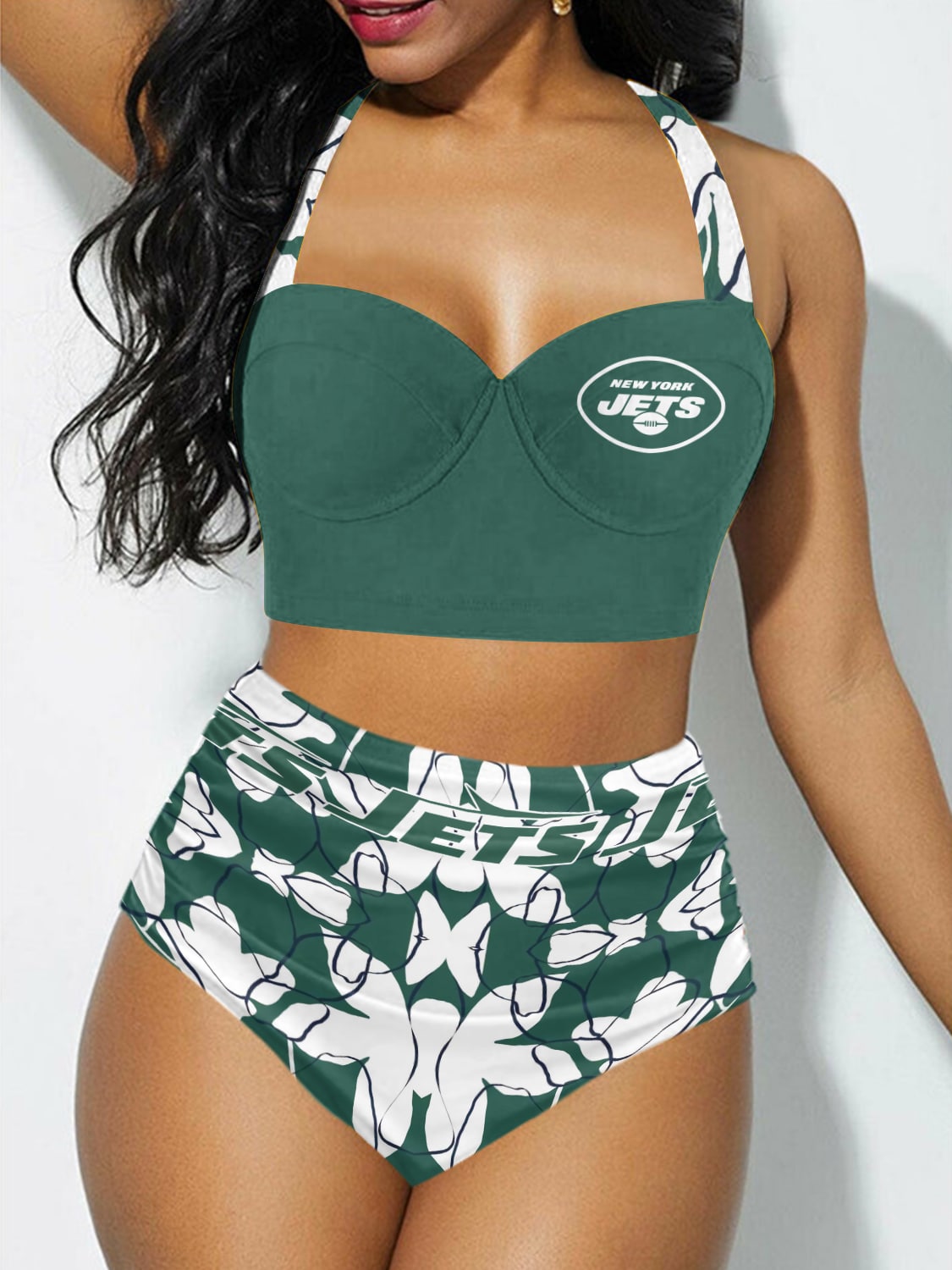 New York Jets Sexy Print Bikini Swimsuit St7065