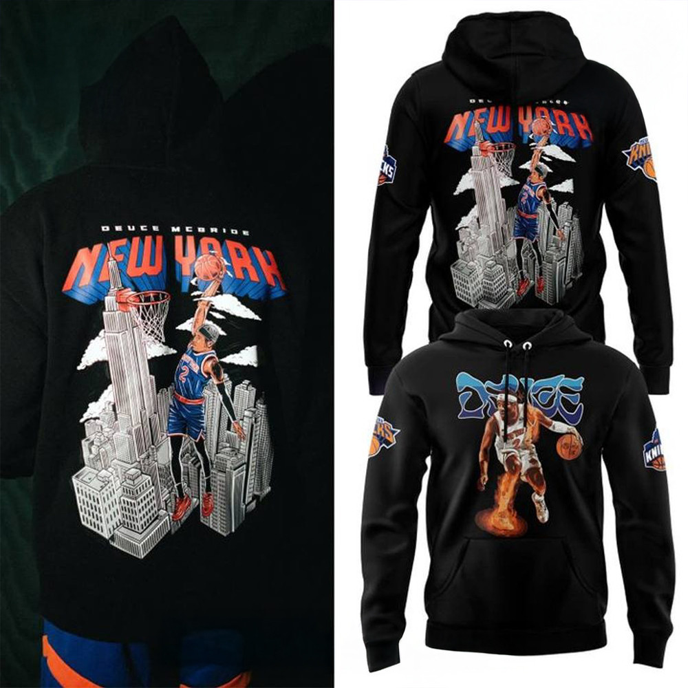New York Knicks Deuce Mcbride Special Black Hoodie