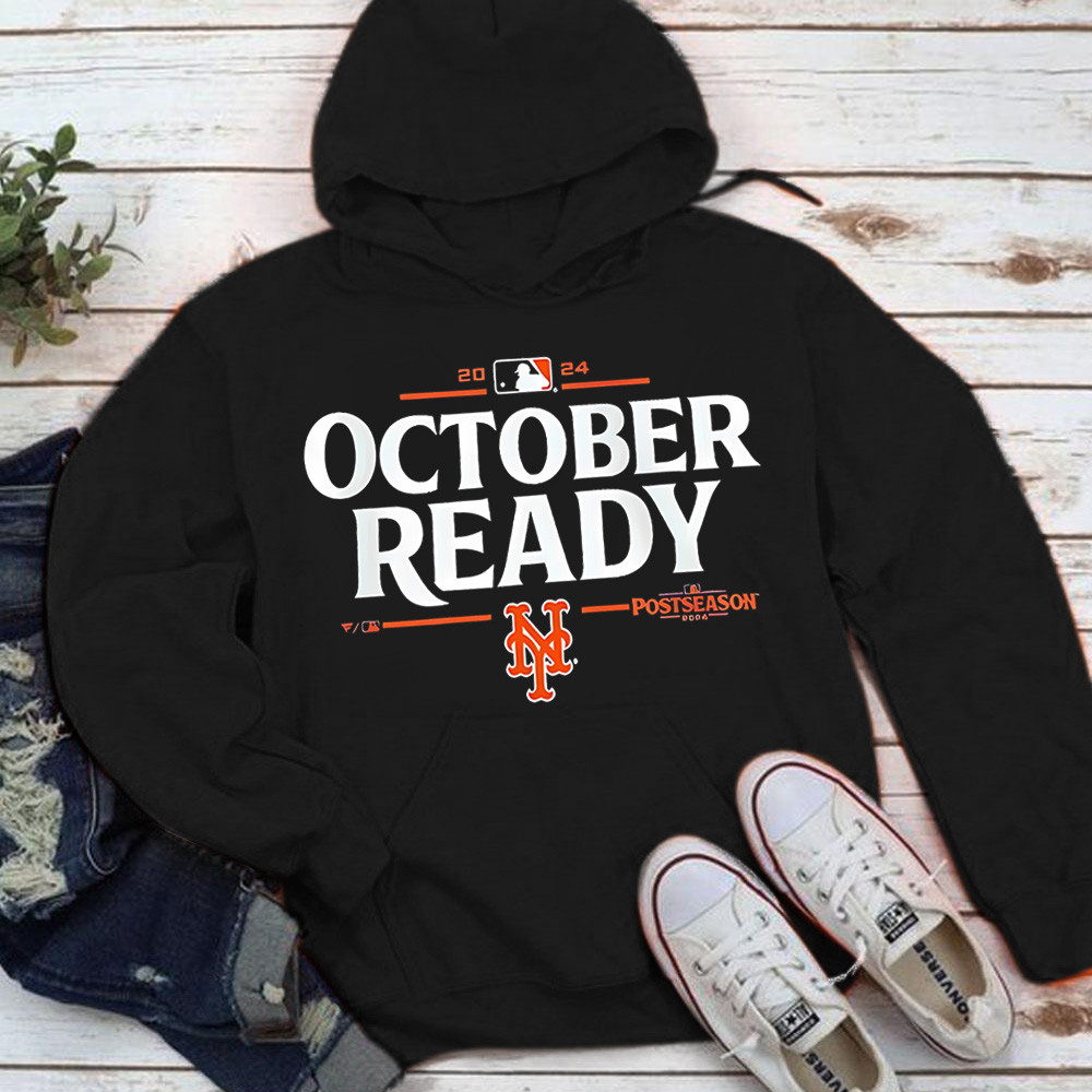 New York Mets 2024 October Ready Postseason Hoodie