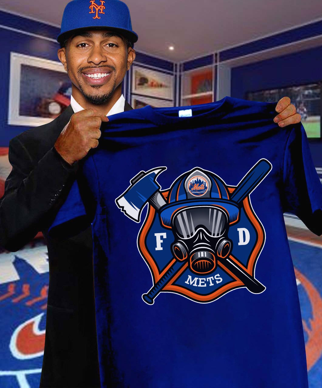 New York Mets Firefighter Fire Dept Shirt Honor Firefighter Night Baseball Fan Merch Gifts Oregontrailrvpk Shirt