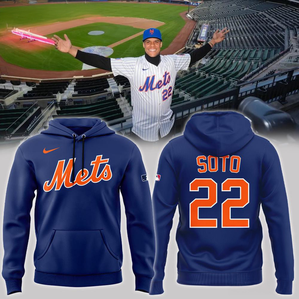 New York Mets Juan Soto 22 With Signature Hoodie Gifts For Basketball Fan