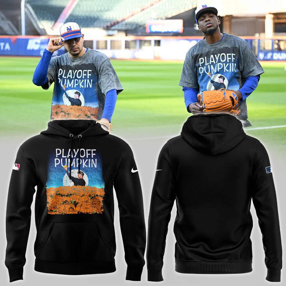 New York Mets Playoff Pumpkin Hoodie Cool