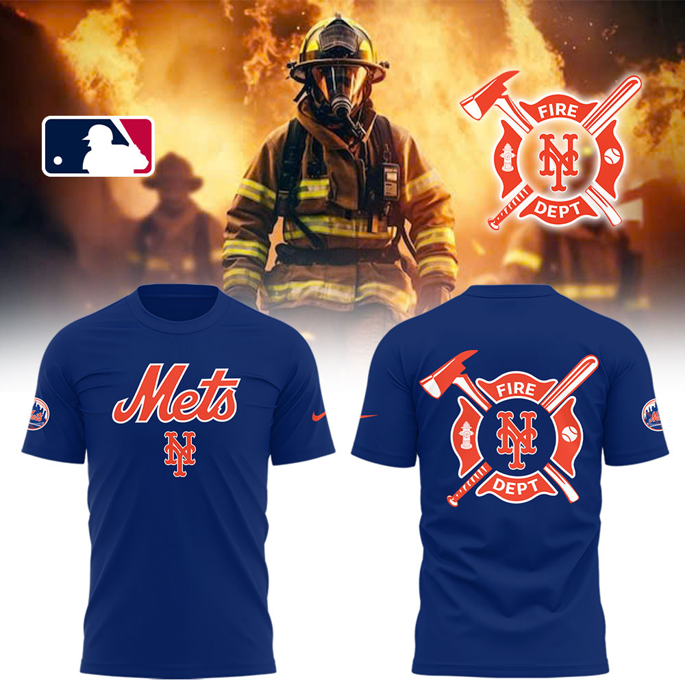 New York Mets x Firefighter Appreciation Night T-Shirt Baseball Mom Gifts Oregontrailrvpk Shirt