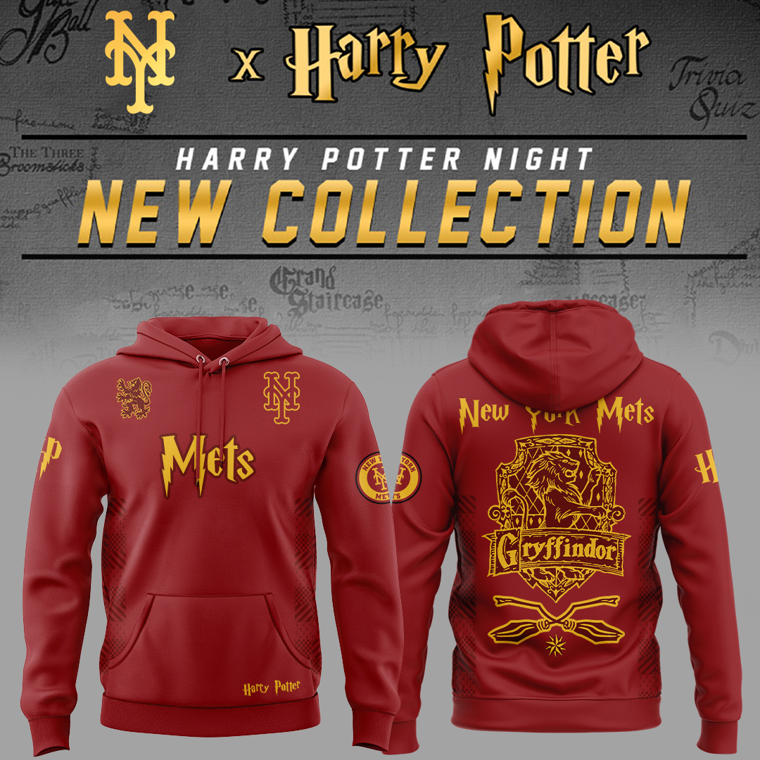 New York Mets x Harry Potter Night Gryffindor House Hoodie Gift For Baseball Lover
