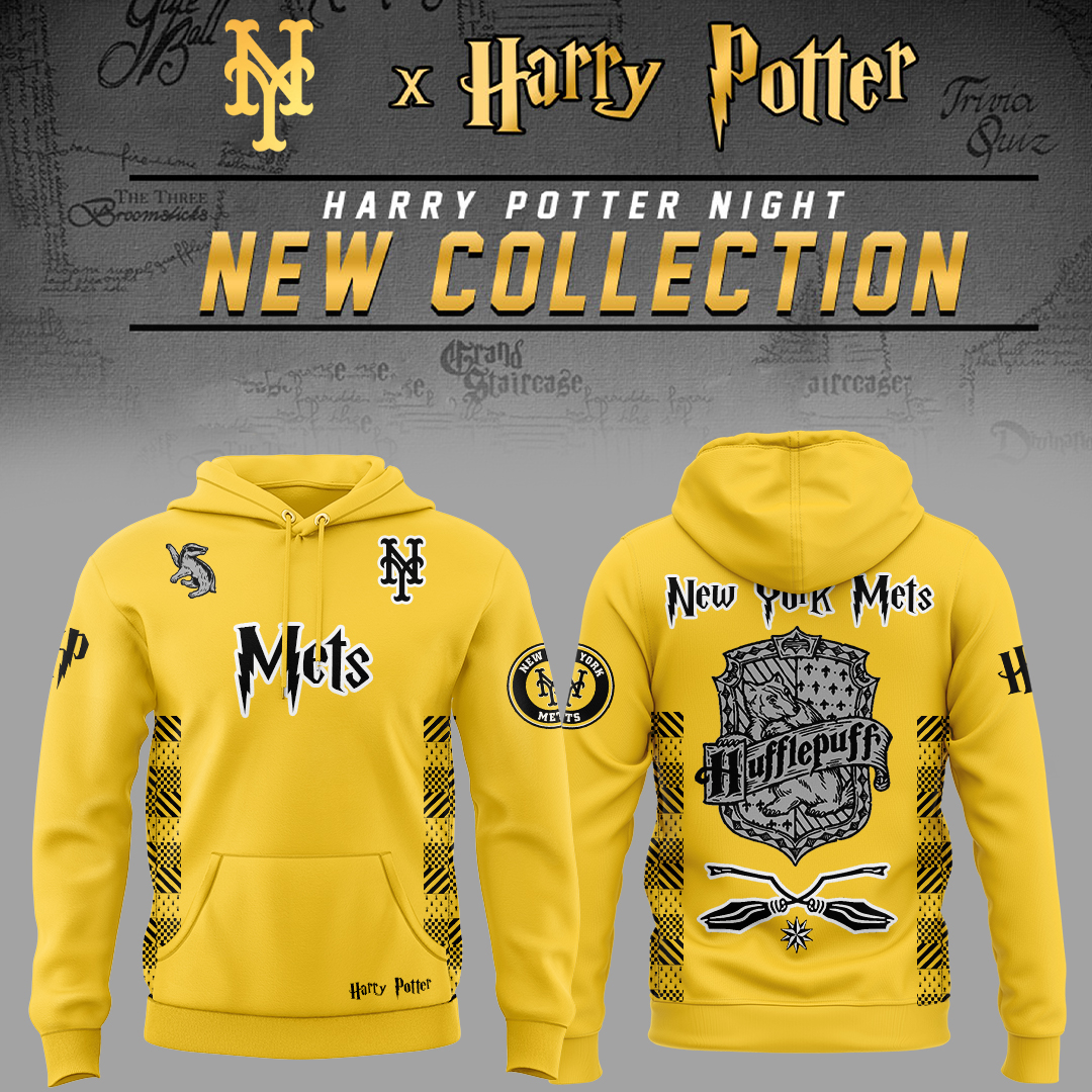 New York Mets x Harry Potter Night Hufflepuff House Hoodie Gift Ideas For Baseball Players