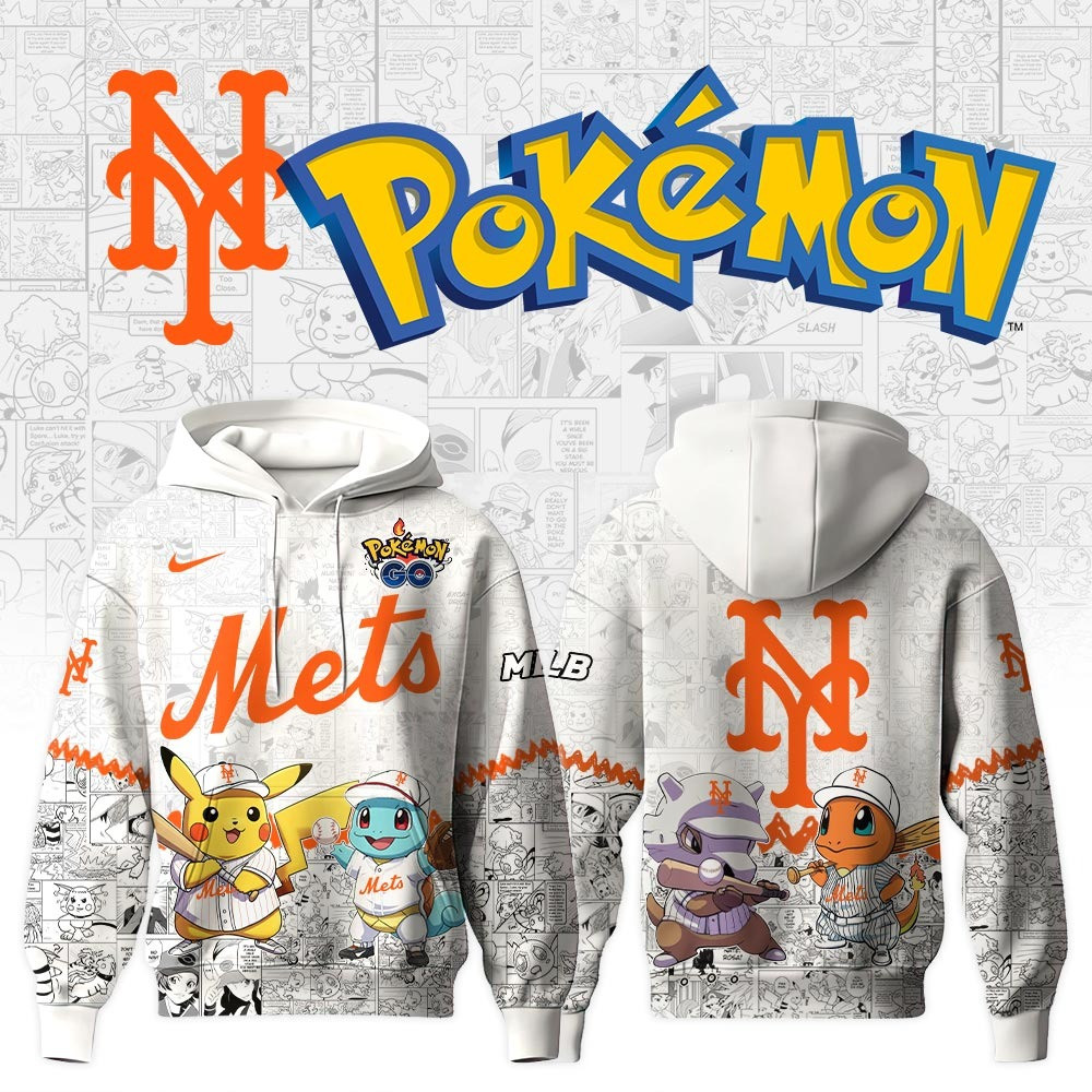 New York Mets X Pok mon Go Hoodie MLB Fan Merch For Him Her