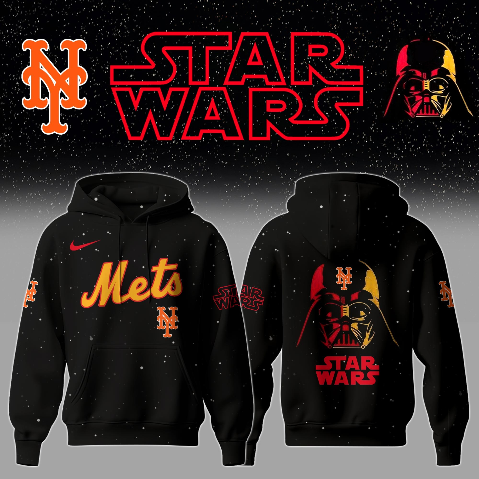 New York Mets x Star Wars Night Hoodie Best