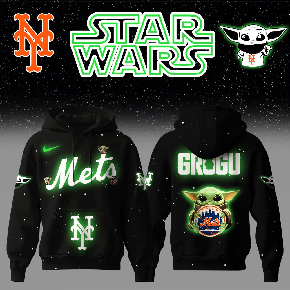 New York Mets x Stars Wars Baby Yoda Game Night Hoodie