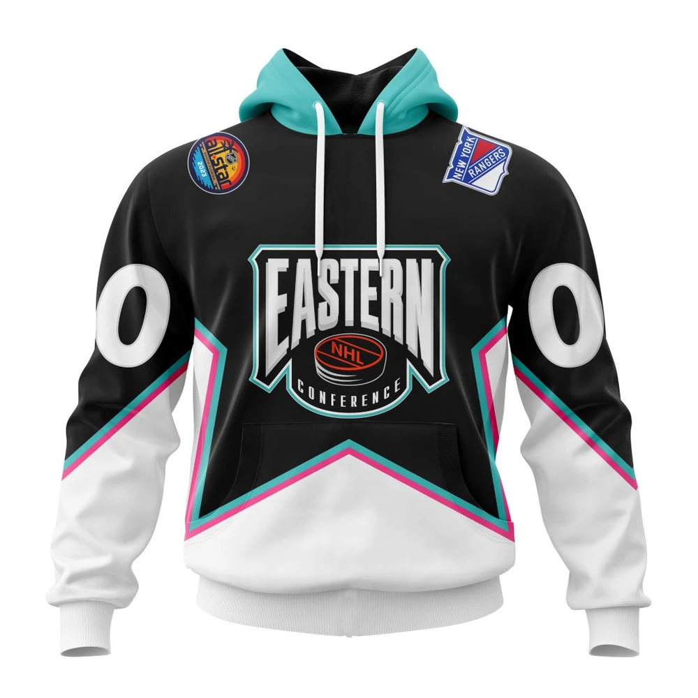 New York Rangers All-Star Eastern Conference All Over Print Hoodie Style 46155