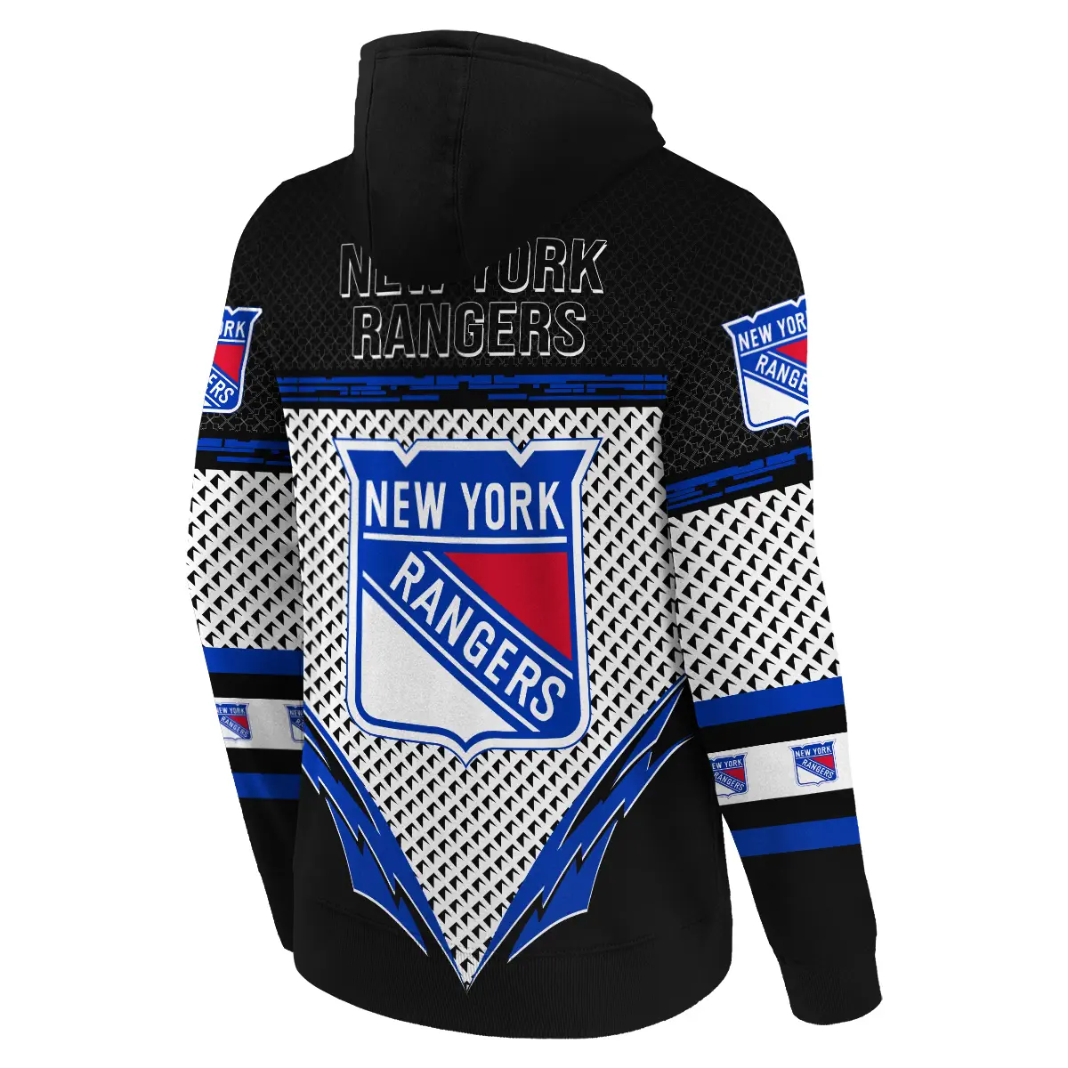 New York Rangers National Hockey League All Over Print Hoodie Style 32410