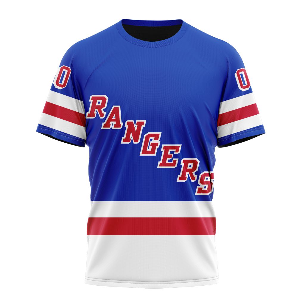 New York Rangers Personalized Home Kits Personalized Name And Number T-Shirt Oregontrailrvpk Shirt