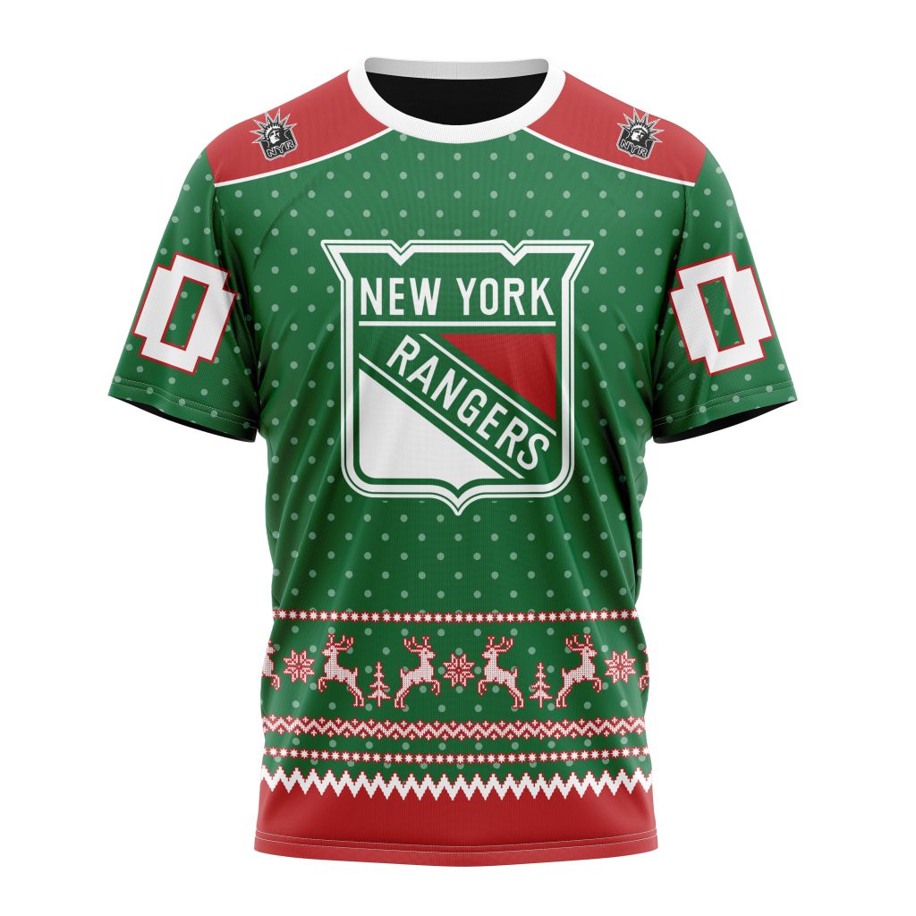 New York Rangers Special Christmas Apparel Personalized Name And Number T-Shirt Oregontrailrvpk Shirt