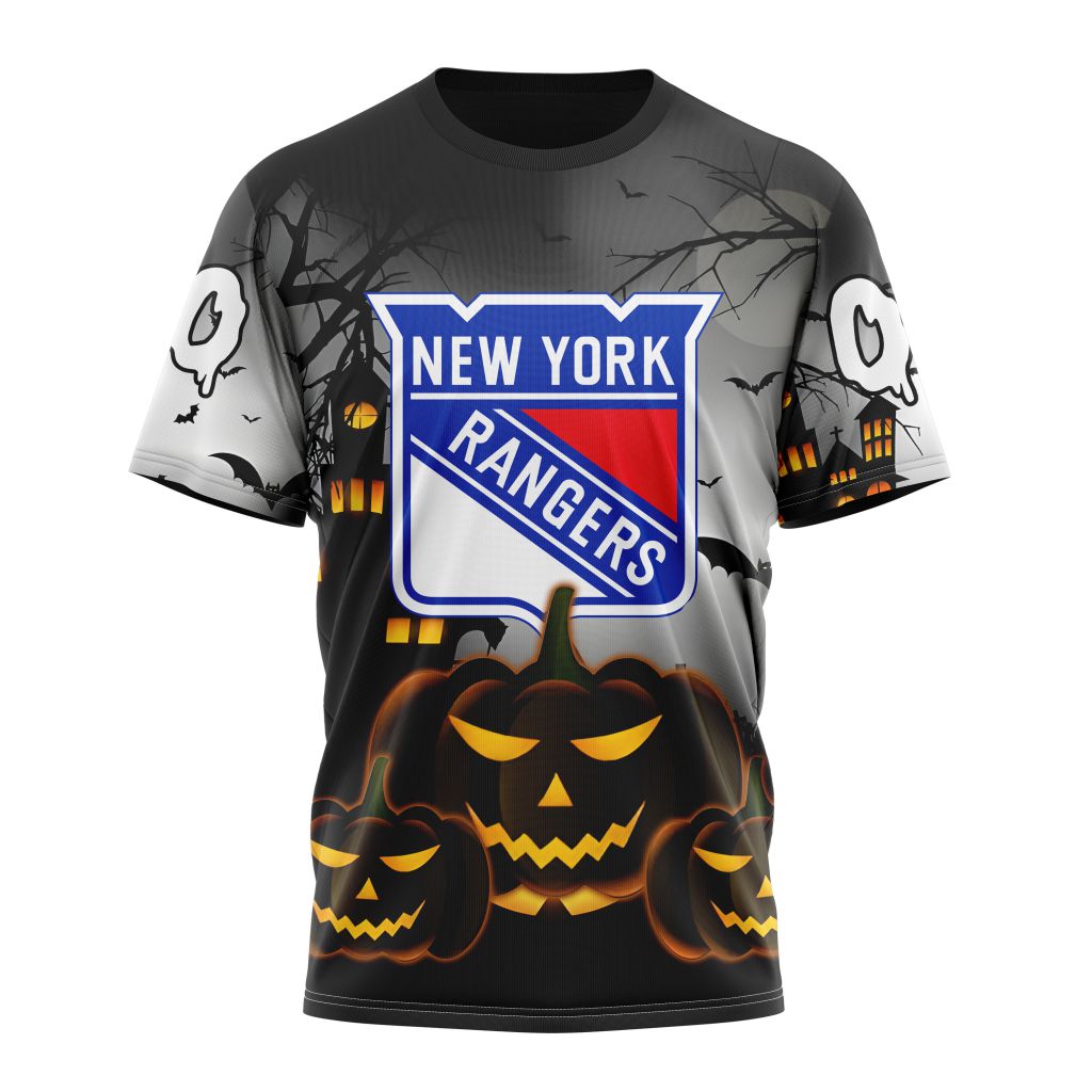 New York Rangers Special Design For Halloween Personalized Name And Number T-Shirt Oregontrailrvpk Shirt