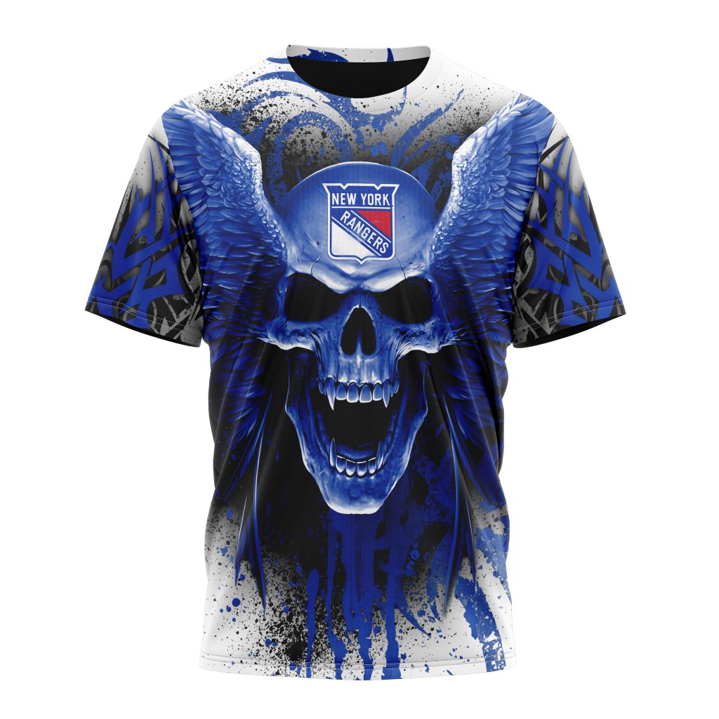 New York Rangers Special Kits With Skull Art T-Shirt Oregontrailrvpk Shirt