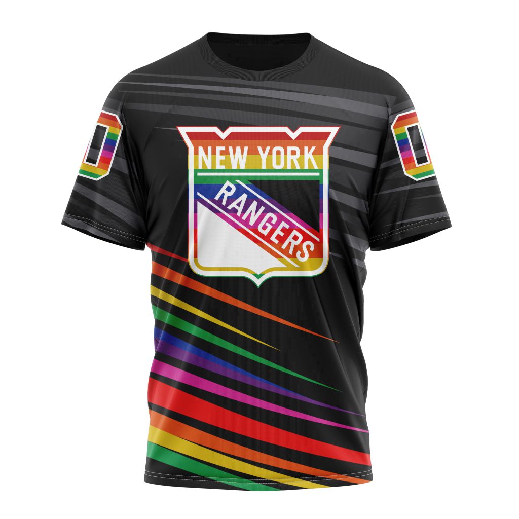 New York Rangers Special Pride Design Hockey Is For Everyone 01 Personalized Name And Number T-Shirt Oregontrailrvpk Shirt