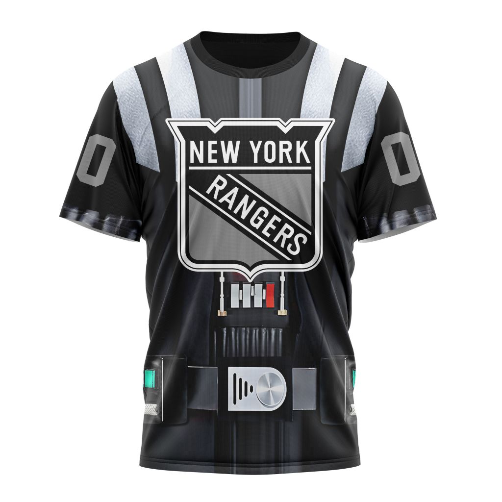 New York Rangers Special Star Wars Darth Vader Design 01 Personalized Name And Number T-Shirt Oregontrailrvpk Shirt