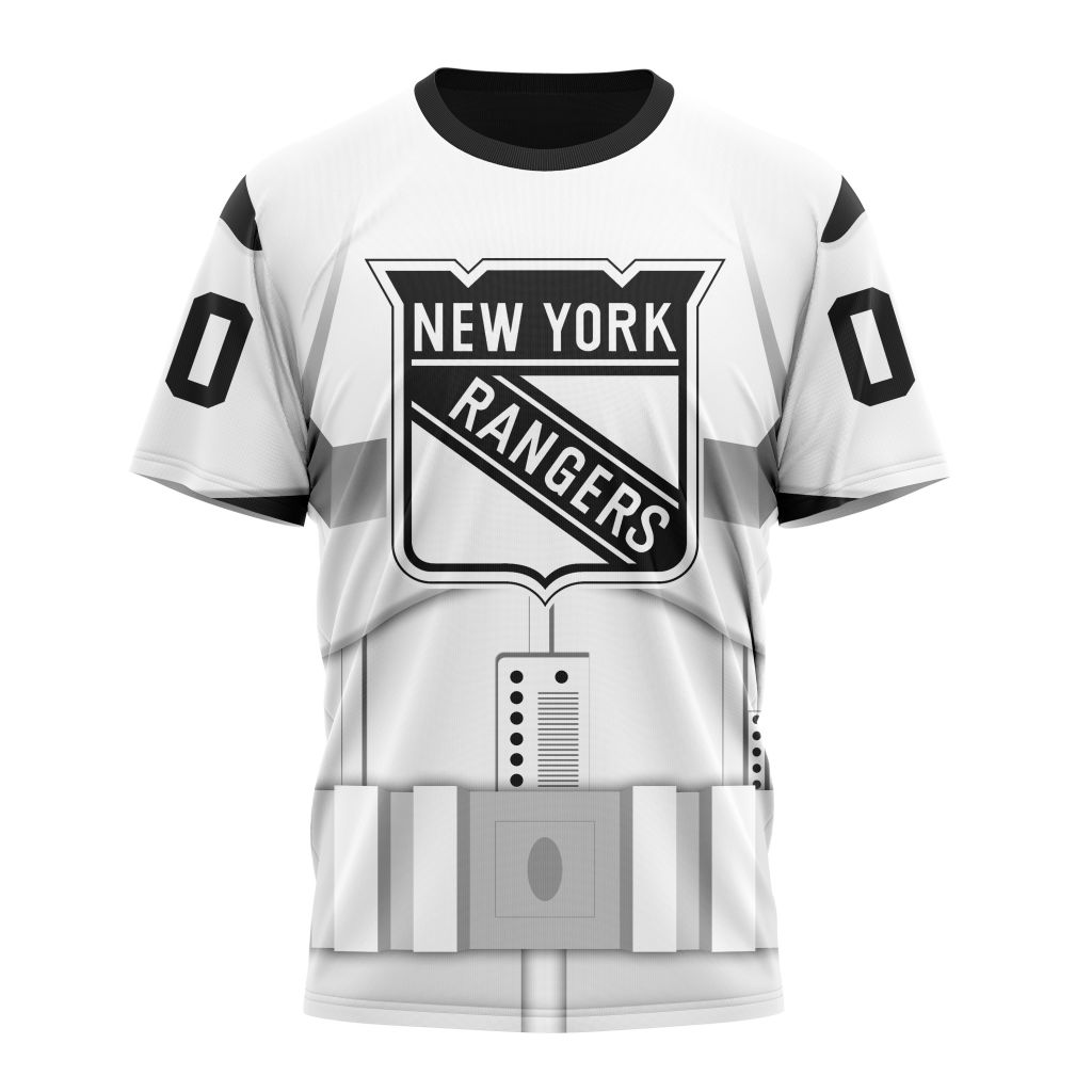 New York Rangers Special Star Wars Stormtroopers Design Personalized Name And Number T-Shirt Oregontrailrvpk Shirt