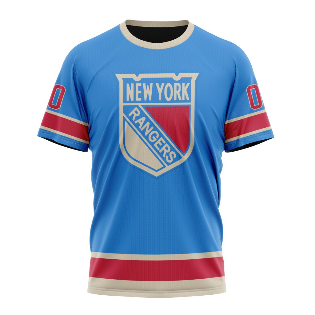 New York Rangers Special Throwback Design 01 Personalized Name And Number T-Shirt Oregontrailrvpk Shirt
