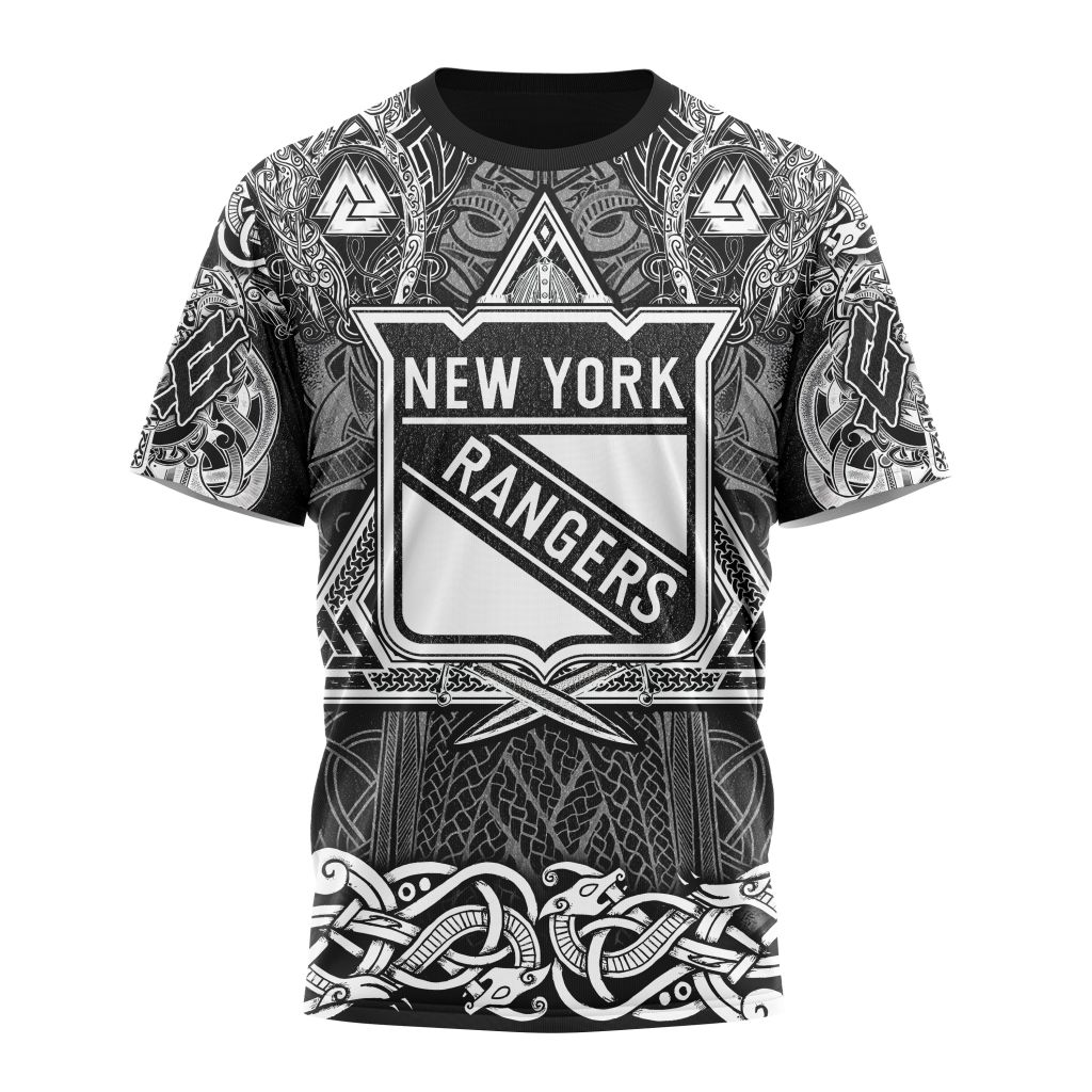New York Rangers Special Viking Design 01 Personalized Name And Number T-Shirt Oregontrailrvpk Shirt